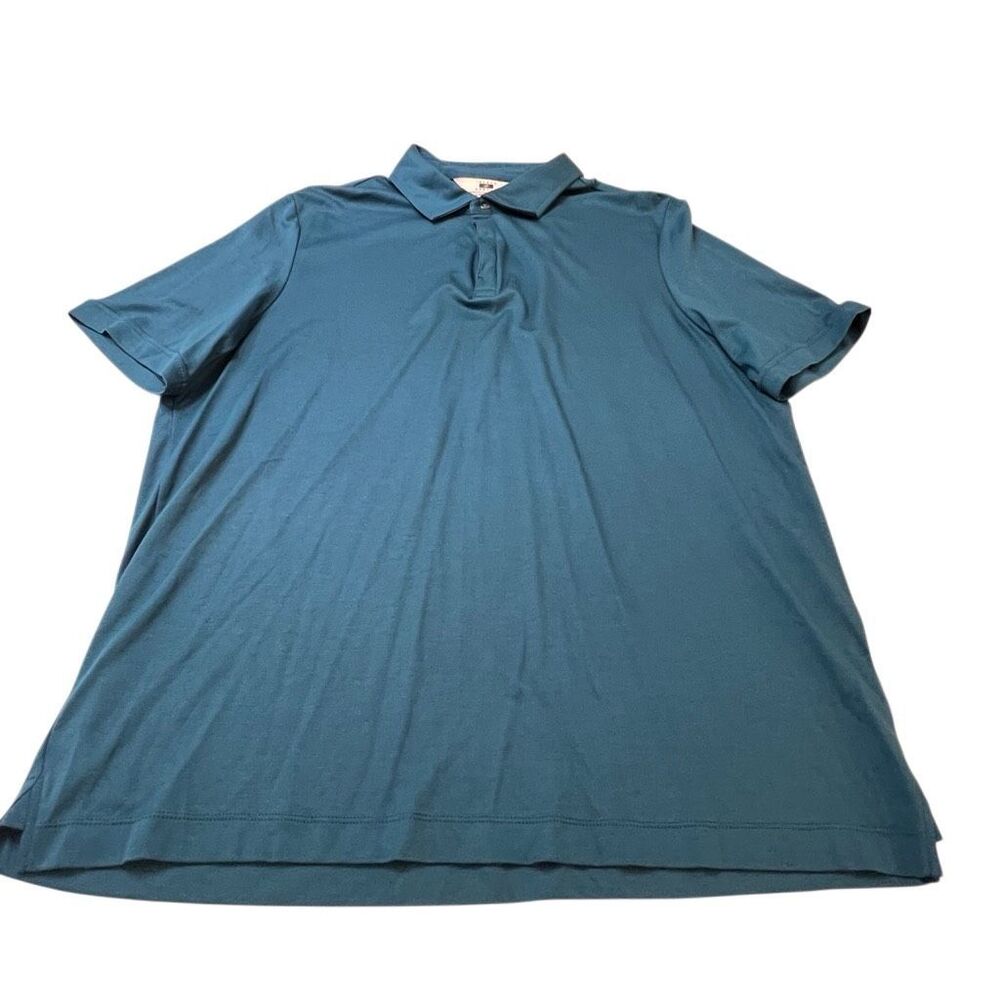 Joseph Abbound Men's Liquid Soft Short Sleeve Polo Shirt Teal Blue Size XL NWT